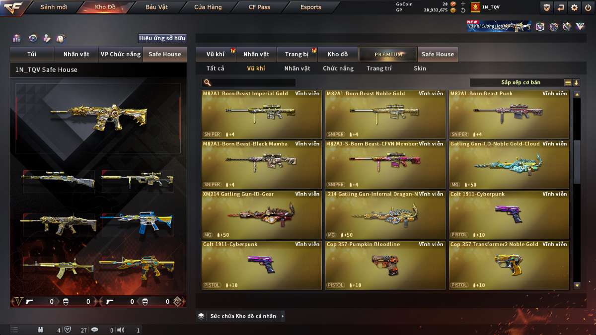 shop acc cf uy tin gia re